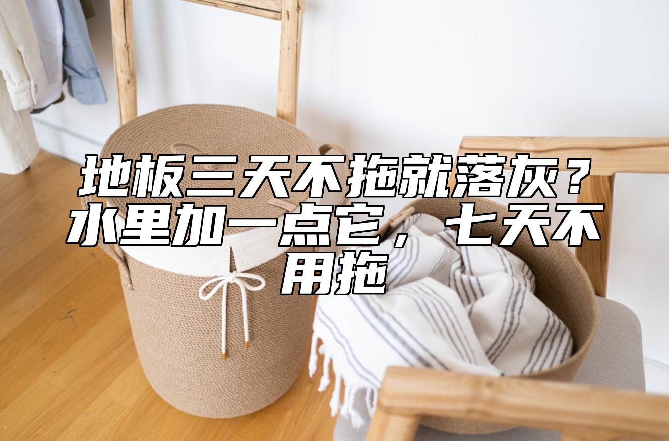 地板三天不拖就落灰?水里加一点它,七天不用拖