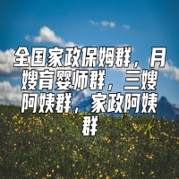 全国家政保姆群，月嫂育婴师群，三嫂阿姨群，家政阿姨群