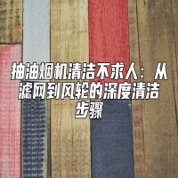 抽油烟机清洁不求人：从滤网到风轮的深度清洁步骤